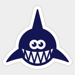 Fish Showing Teeth (Shark / Predator / Carnivore / 2C) Sticker